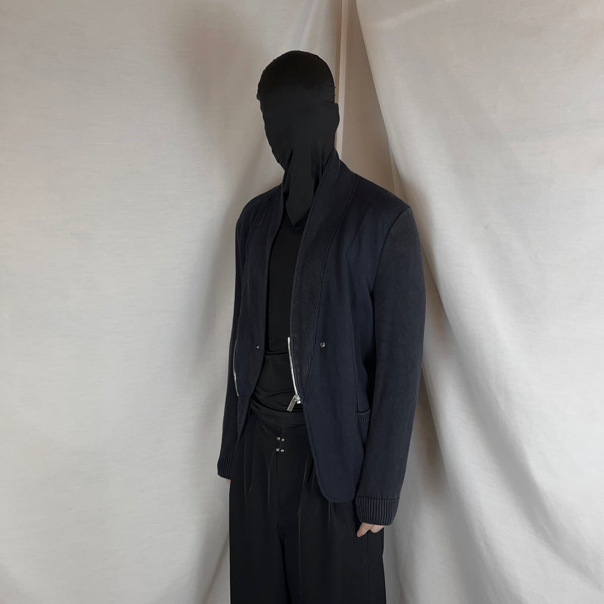 Dirk Bikkembergs Asymmetric Zip Cardigan - SS11