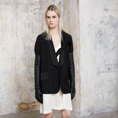 MM6 Maison Martin Margiela Paint Shawl Lapel Blazer - AW15