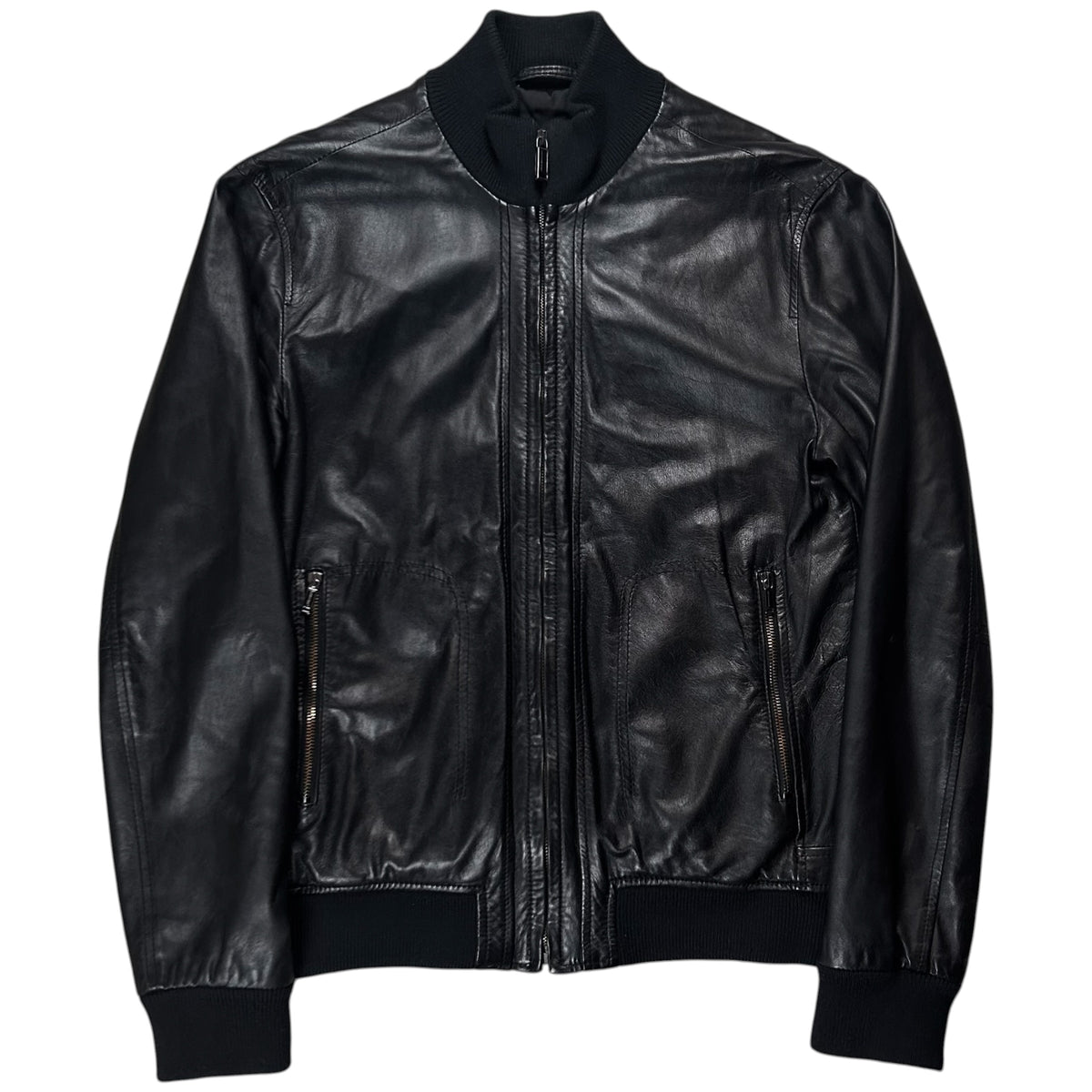 Dirk Bikkembergs Stealth Sheep Leather Bomber Jacket - AW12
