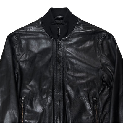 Dirk Bikkembergs Stealth Sheep Leather Bomber Jacket - AW12