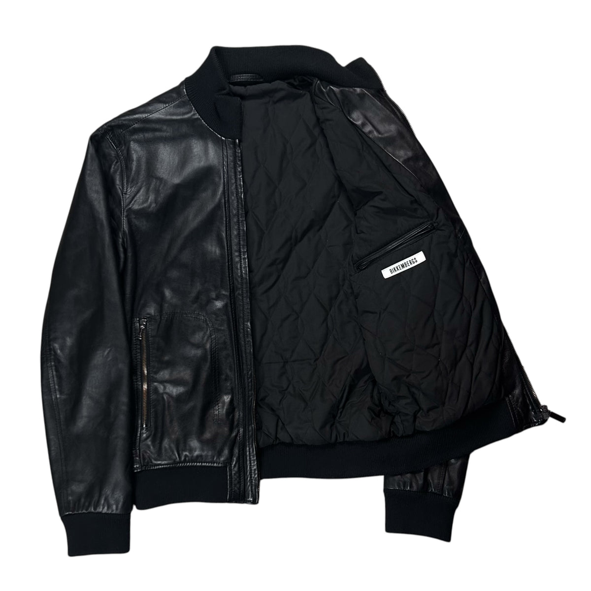 Dirk Bikkembergs Stealth Sheep Leather Bomber Jacket - AW12