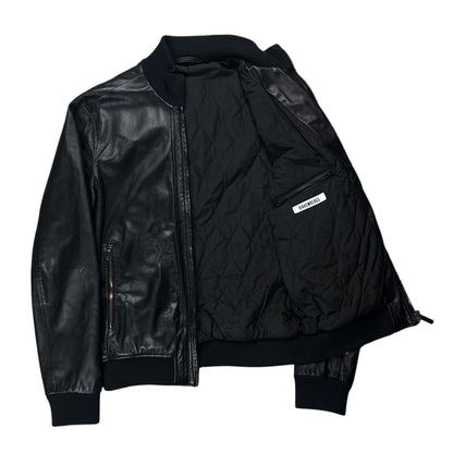 Dirk Bikkembergs Stealth Sheep Leather Bomber Jacket - AW12