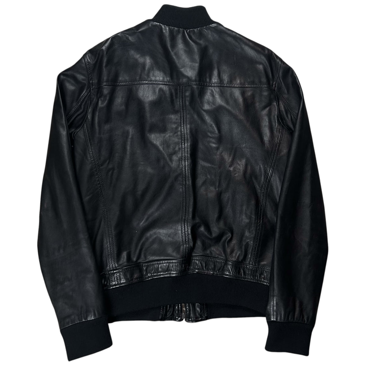 Dirk Bikkembergs Stealth Sheep Leather Bomber Jacket - AW12