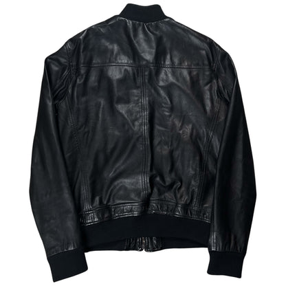 Dirk Bikkembergs Stealth Sheep Leather Bomber Jacket - AW12
