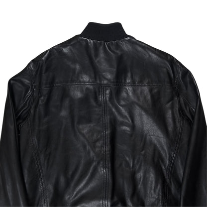 Dirk Bikkembergs Stealth Sheep Leather Bomber Jacket - AW12