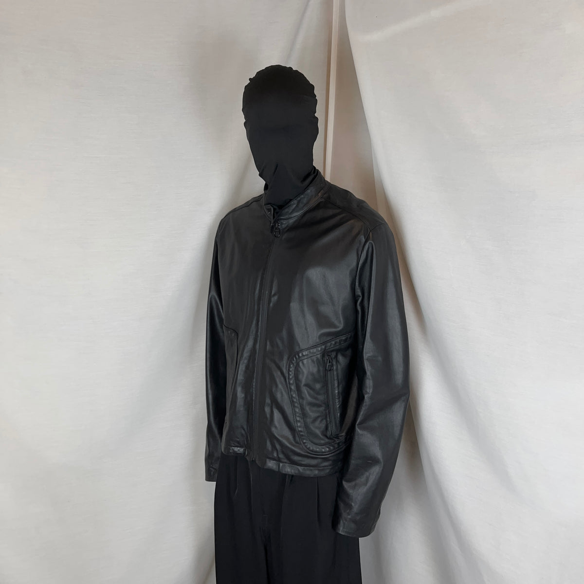 Dirk Bikkembergs Lamb Leather Cafe Racer Jacket - AW12