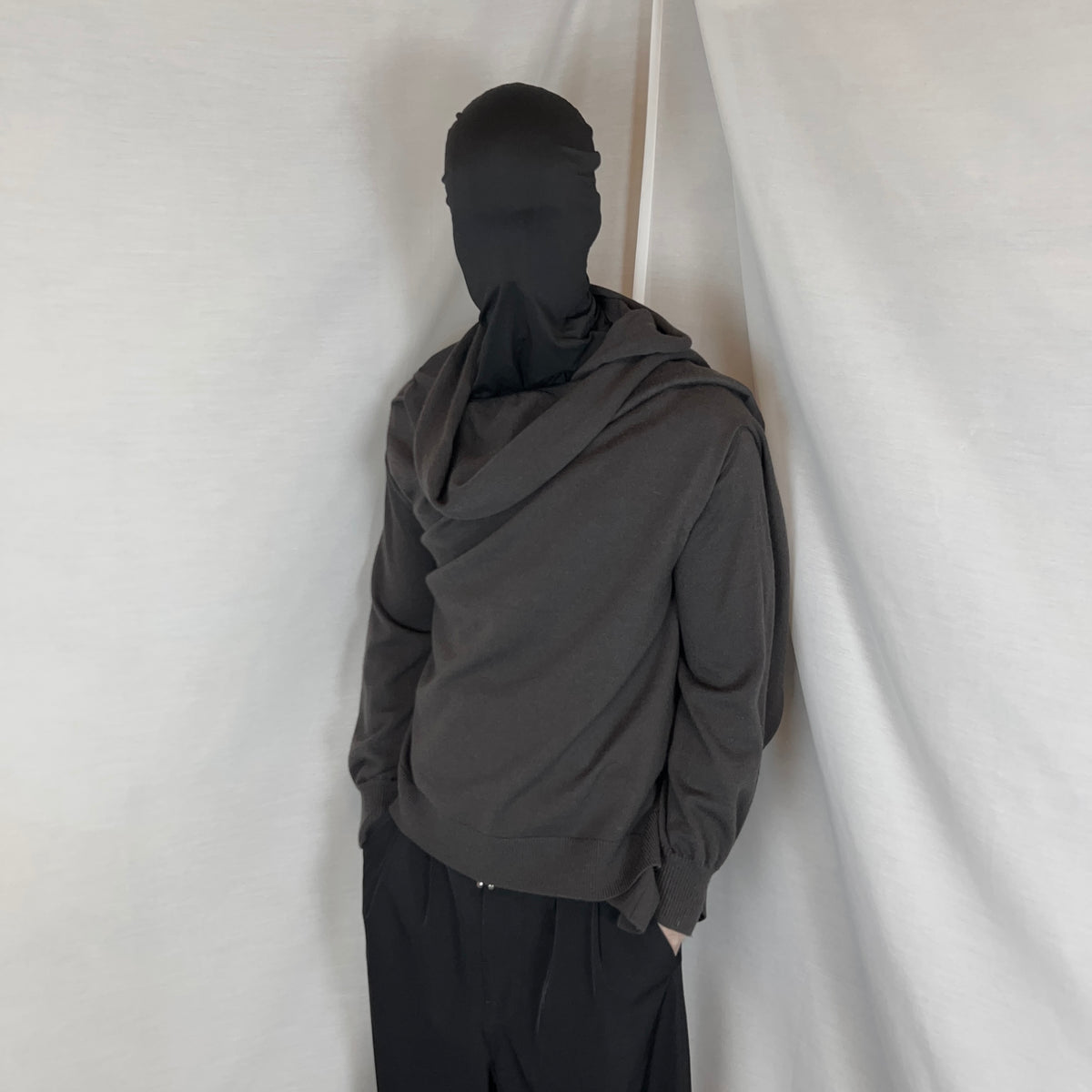 Dries Van Noten Layered Wrap Around Drape Sweater
