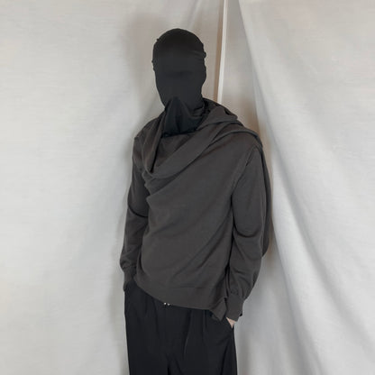 Dries Van Noten Layered Wrap Around Drape Sweater