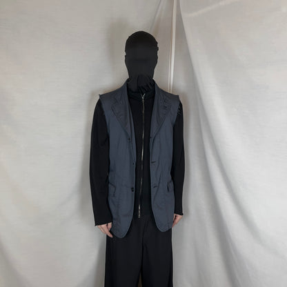 Comme des Garcons Shirt Overdyed Raw Blazer Vest - SS04