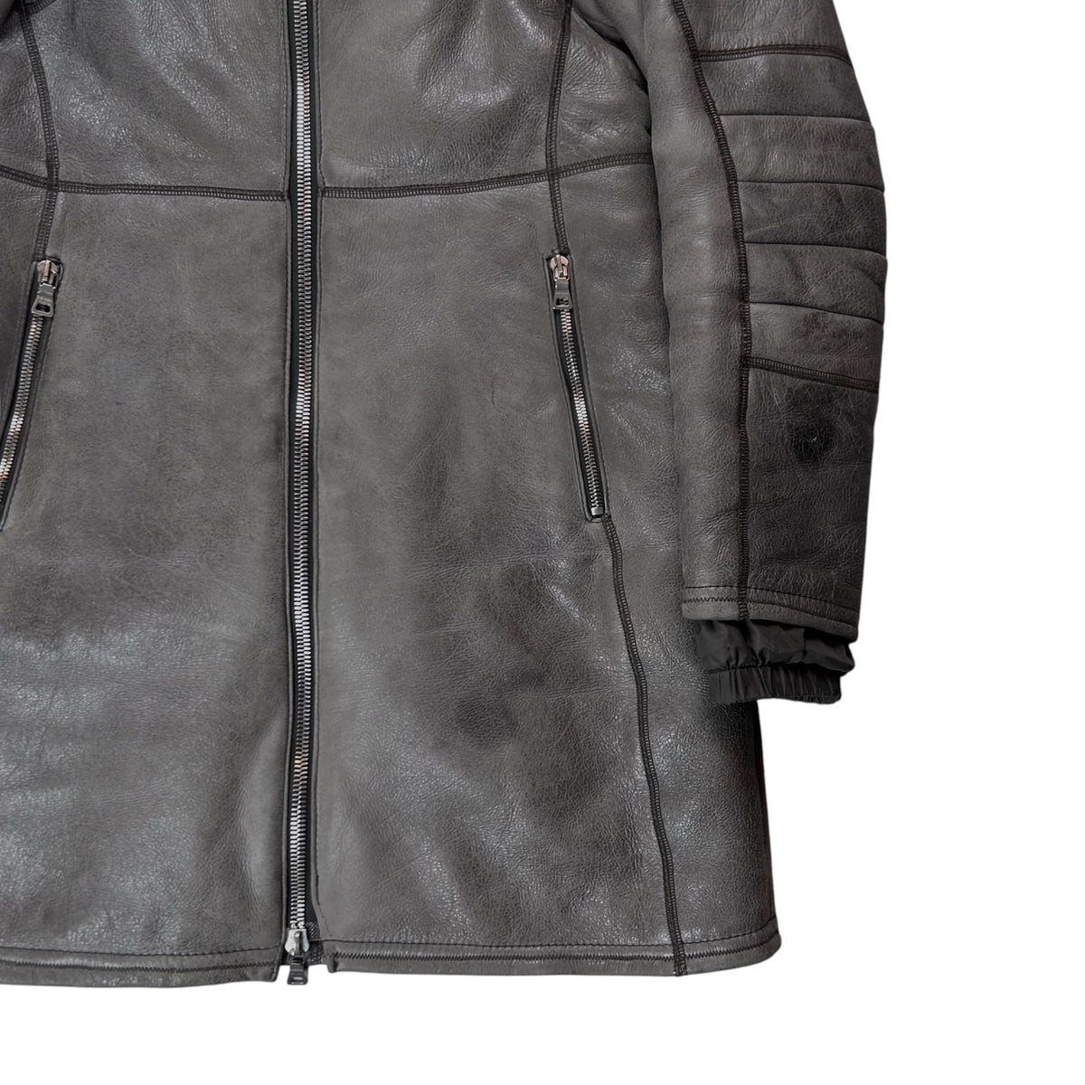 Prada Alpaca Fur Hood Shearling Coat - AW08