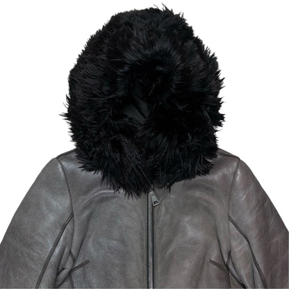 Prada Alpaca Fur Hood Shearling Coat - AW08
