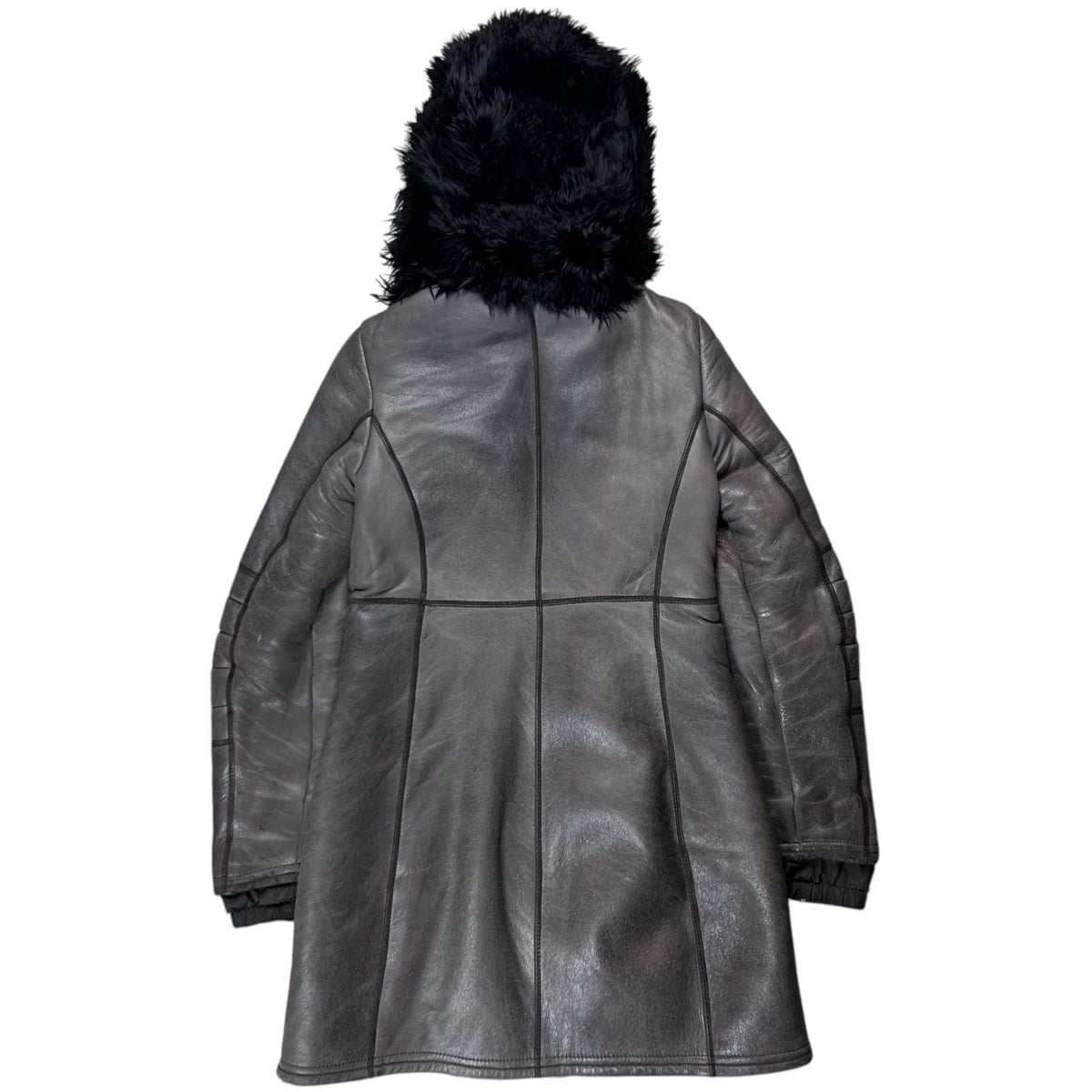Prada Alpaca Fur Hood Shearling Coat - AW08