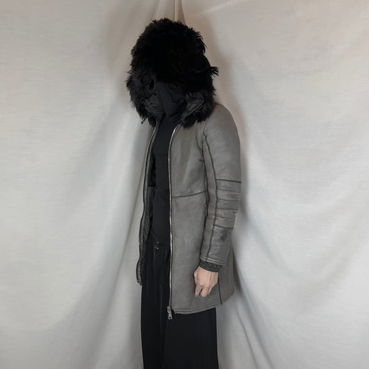 Prada Alpaca Fur Hood Shearling Coat - AW08