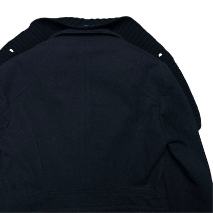 Dirk Bikkembergs Scarfed Caban Wool Jacket