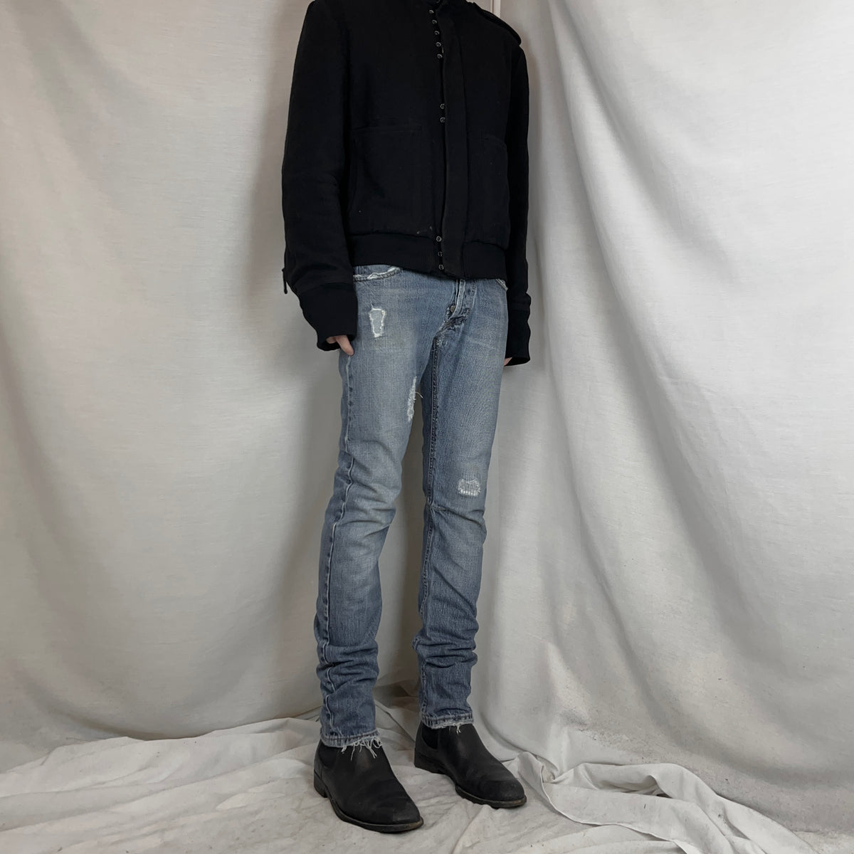 Pierre Balmain Distressed Rework Skinny Jeans - SS13
