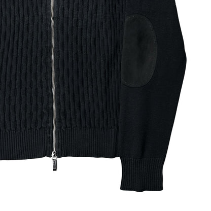 Dirk Bikkembergs Textured Military Zip Knit Sweater - SS08