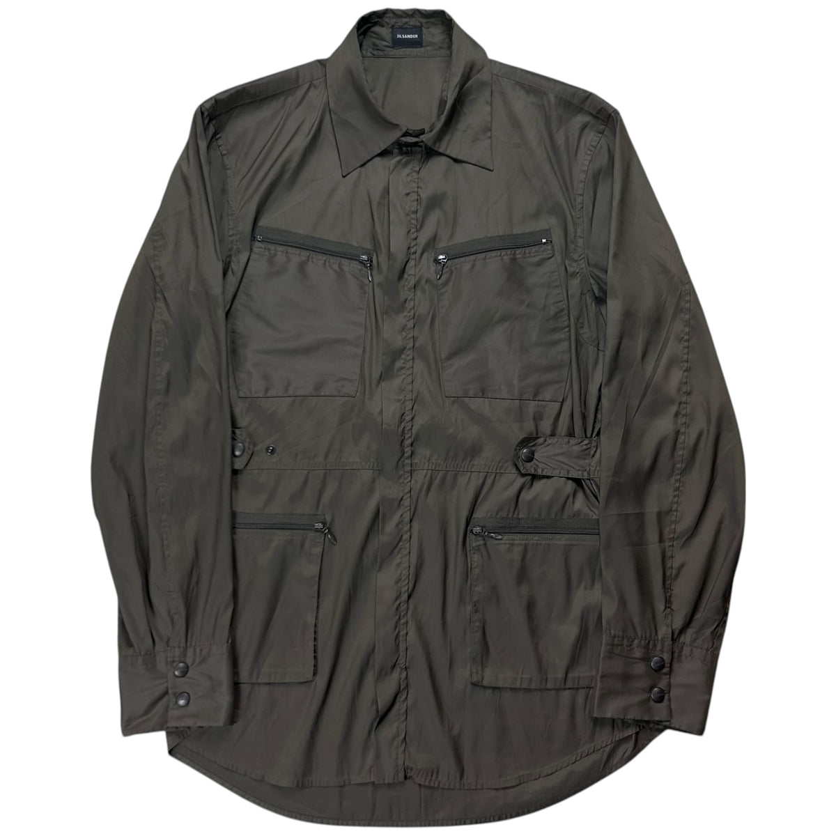 Jil Sander Strapped Multi Zip Cargo Shirt - 00s