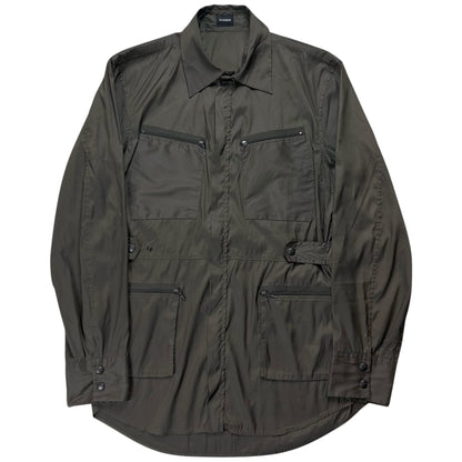 Jil Sander Strapped Multi Zip Cargo Shirt - 00s