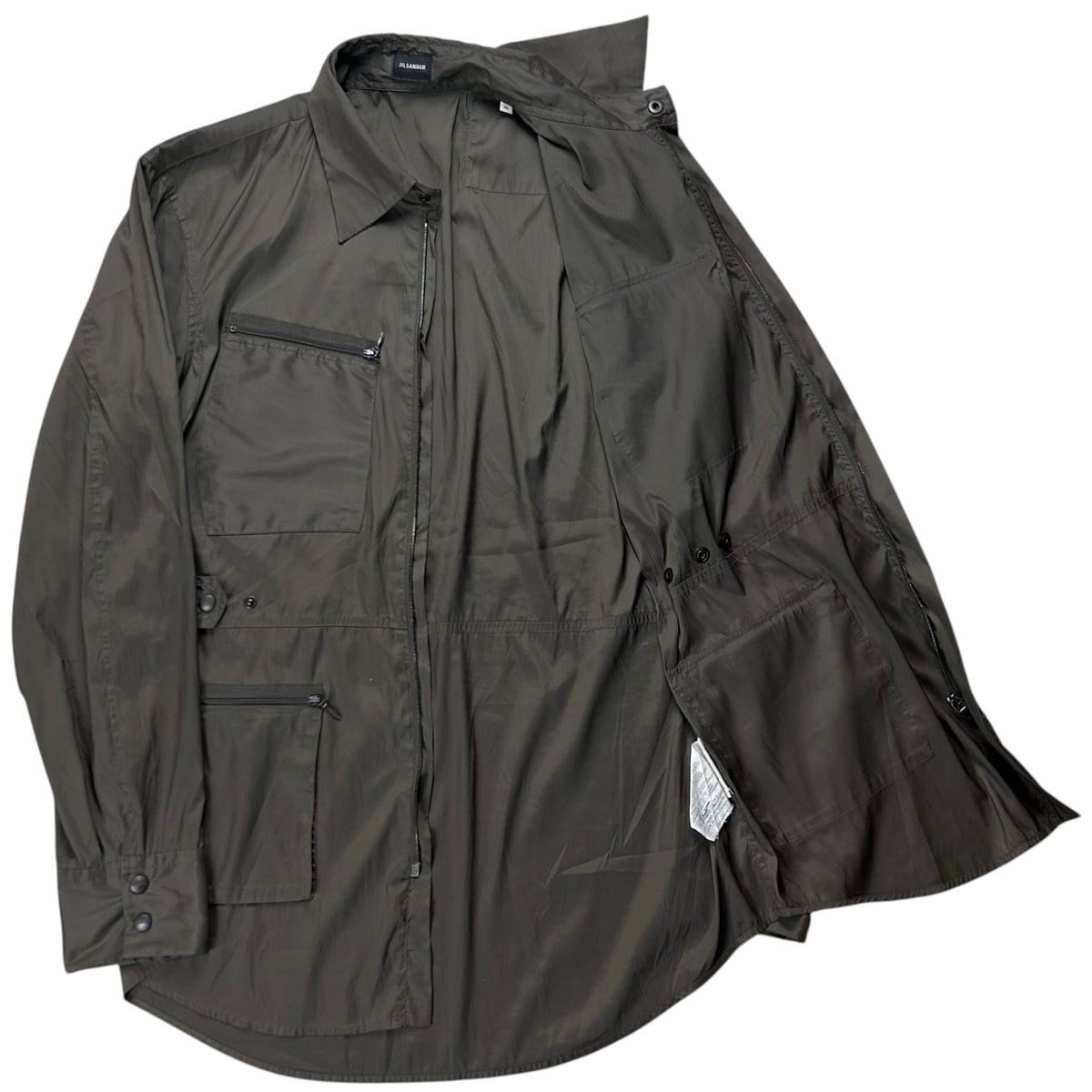 Jil Sander Strapped Multi Zip Cargo Shirt - 00s