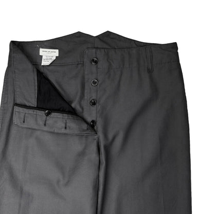 Dries Van Noten Curved Waist Work Trousers