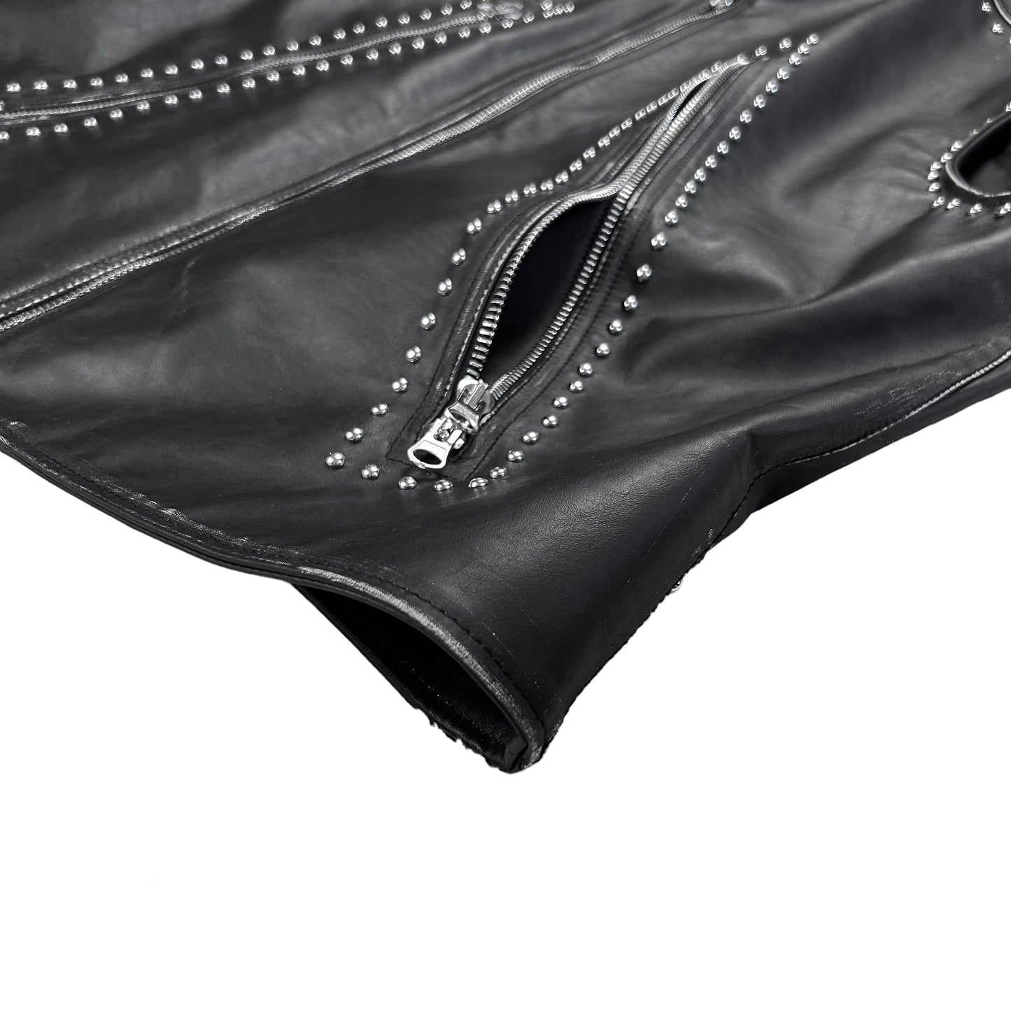 Maison Margiela MM6 Studded Leather Vest - AW22