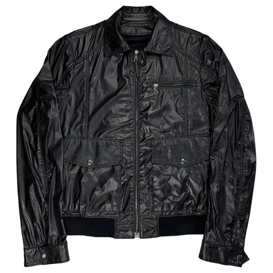 Prada Glossy Moto Work Jacket