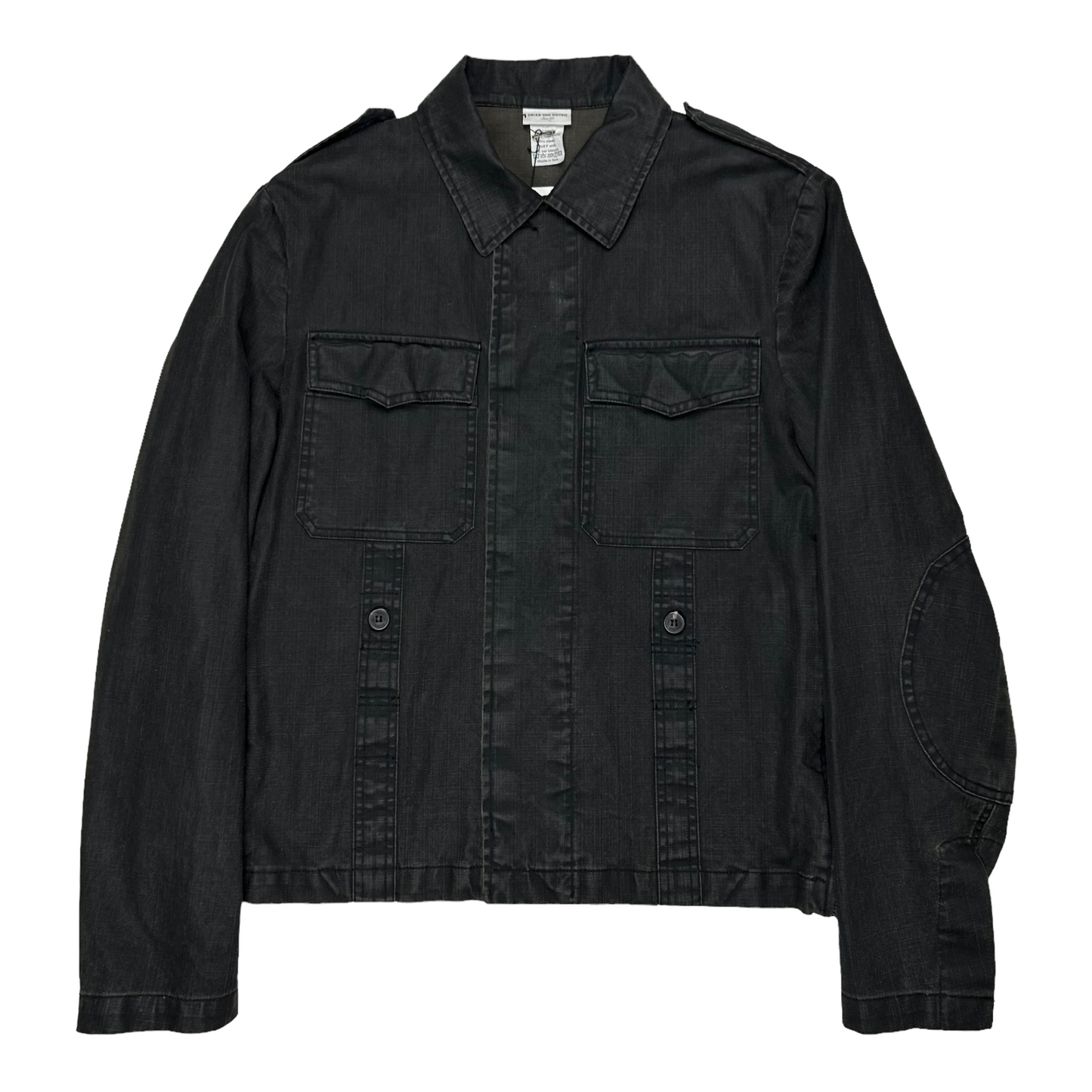 Dries Van Noten Waxed Side Zip Trucker Jacket - AW14