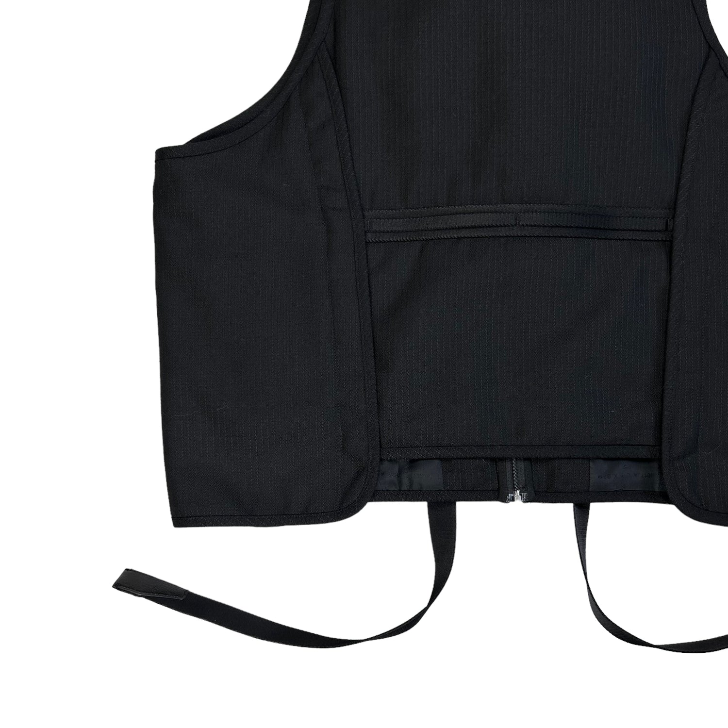 Embossed grained leather hot sale utility vest