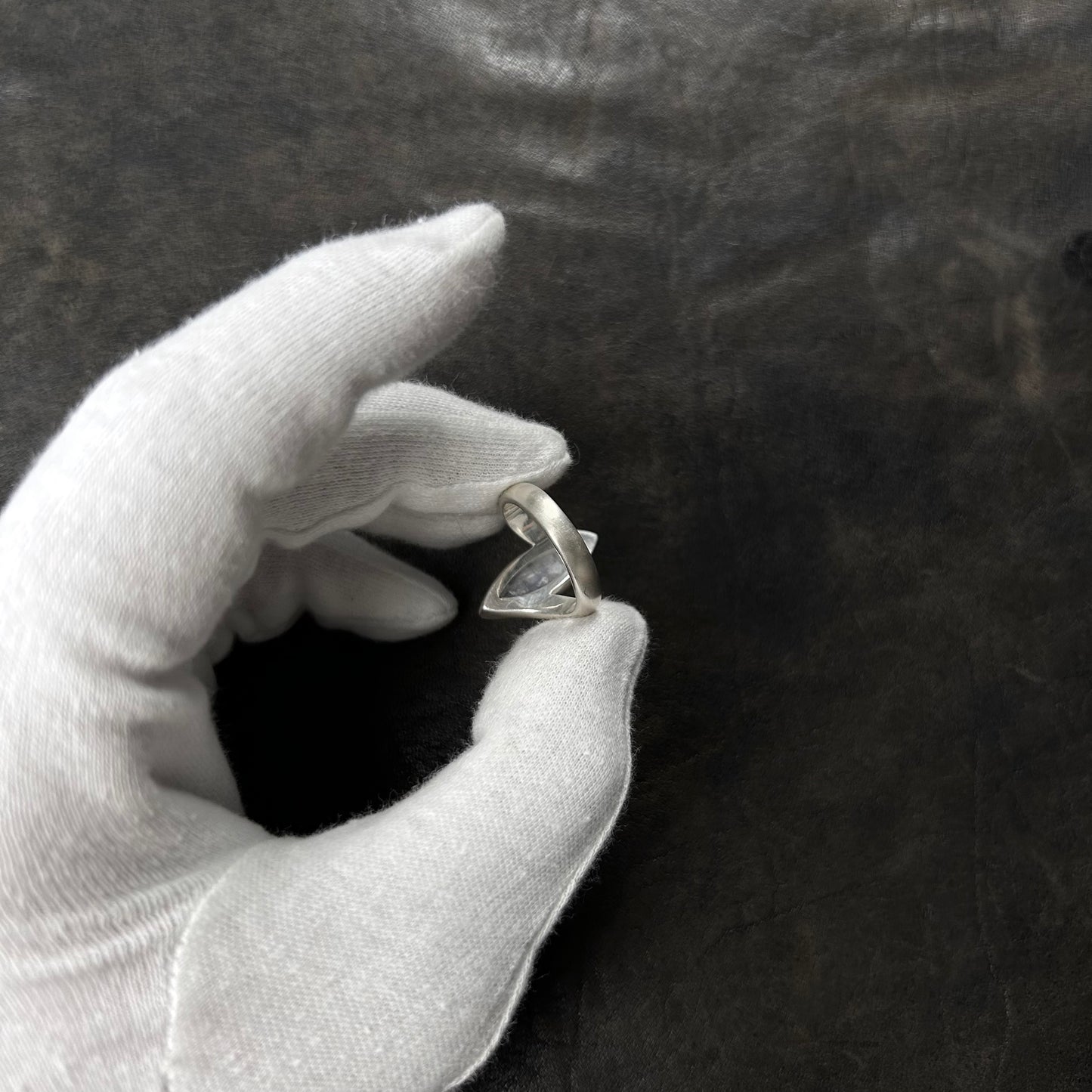 Arched Moonstone Ring