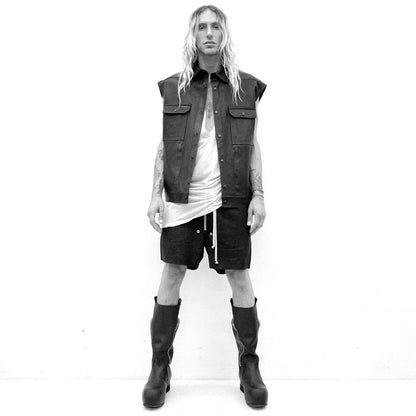 Rick Owens Jumbo Crepe Vest Dust - SS21