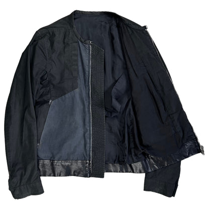 Rick Owens Bi-Color Velcro Panel Bomber Jacket - AW11