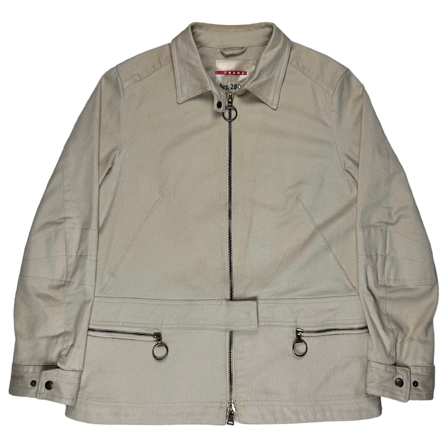 Prada Front Strap Work Jacket – Vertical Rags