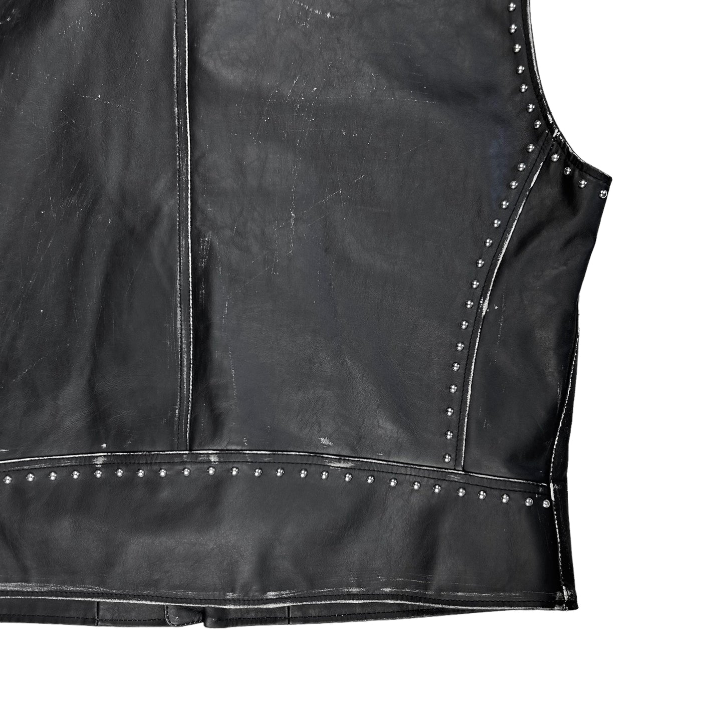 Maison Margiela MM6 Studded Leather Vest - AW22