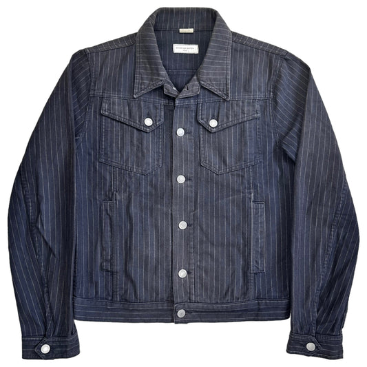 Dries Van Noten Pinstripe Trucker Jacket