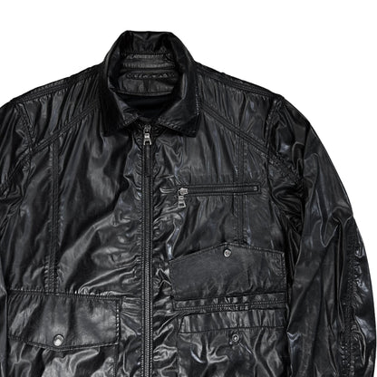 Prada Glossy Moto Work Jacket