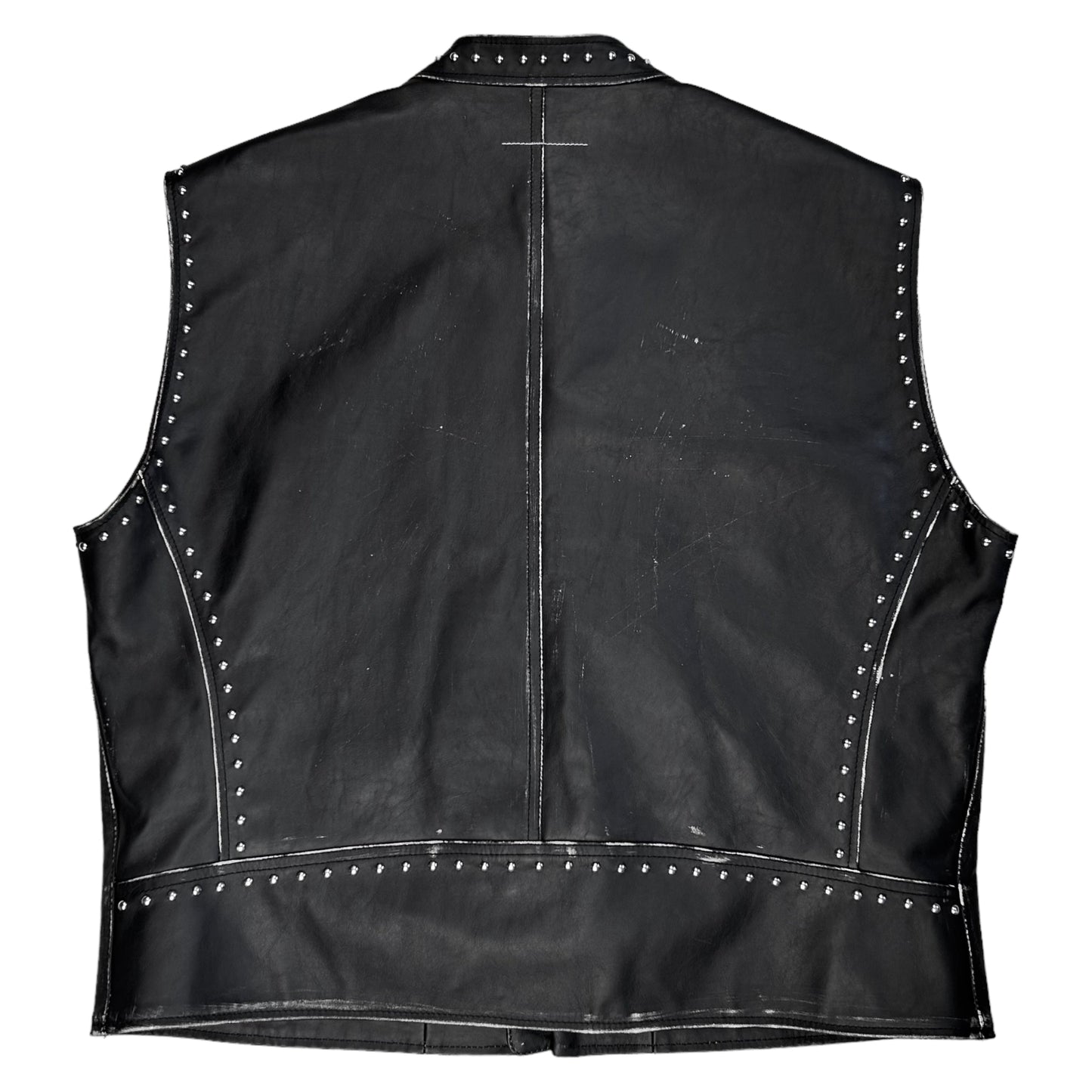 Maison Margiela MM6 Studded Leather Vest - AW22