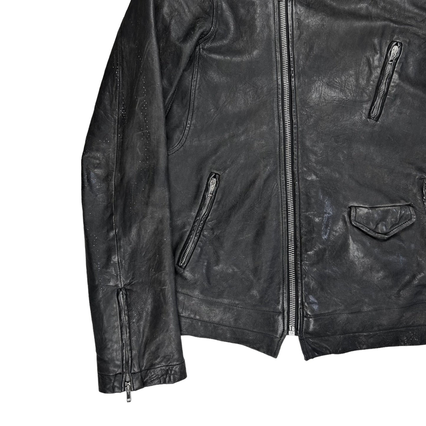Rick Owens Strutter Biker Leather Jacket - SS09