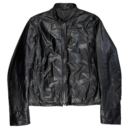 Jil Sander Cropped Padded Leather Jacket