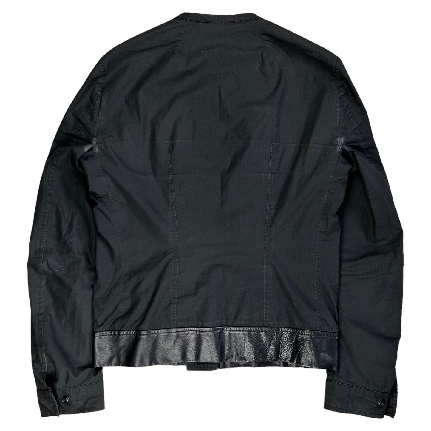 Rick Owens Bi-Color Velcro Panel Bomber Jacket - AW11