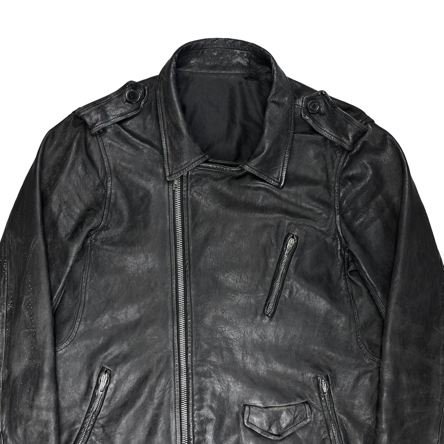 Rick Owens Strutter Biker Leather Jacket - SS09