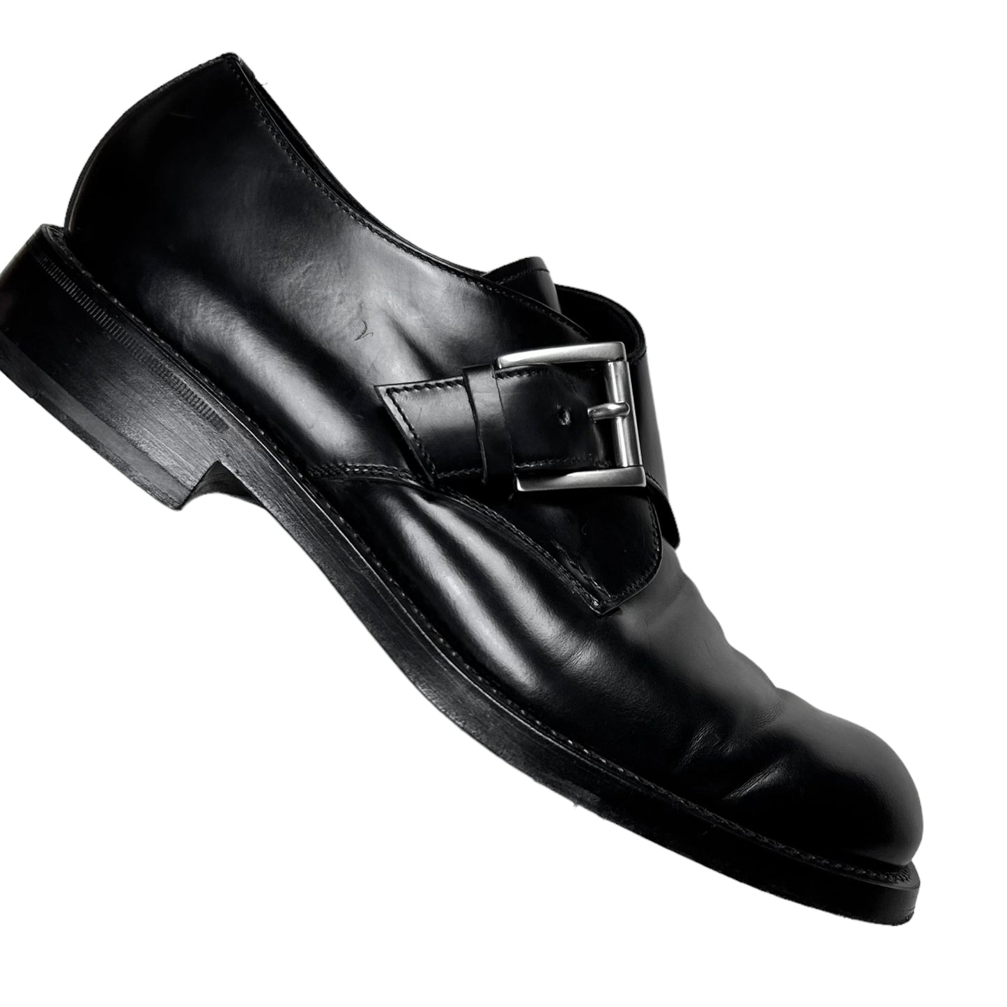 Prada Classic Monk Strap Buckle Derbies