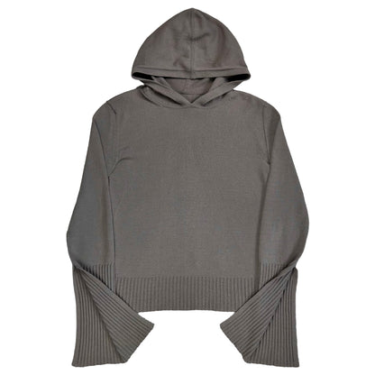 Rick Owens Flared Sleeve Knit Hoodie - SS22