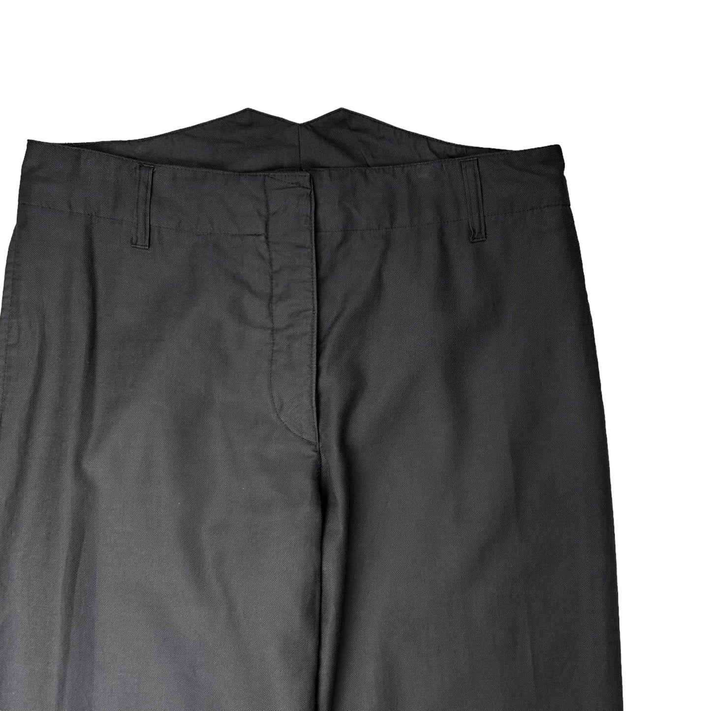 Dries Van Noten Curved Waist Work Trousers