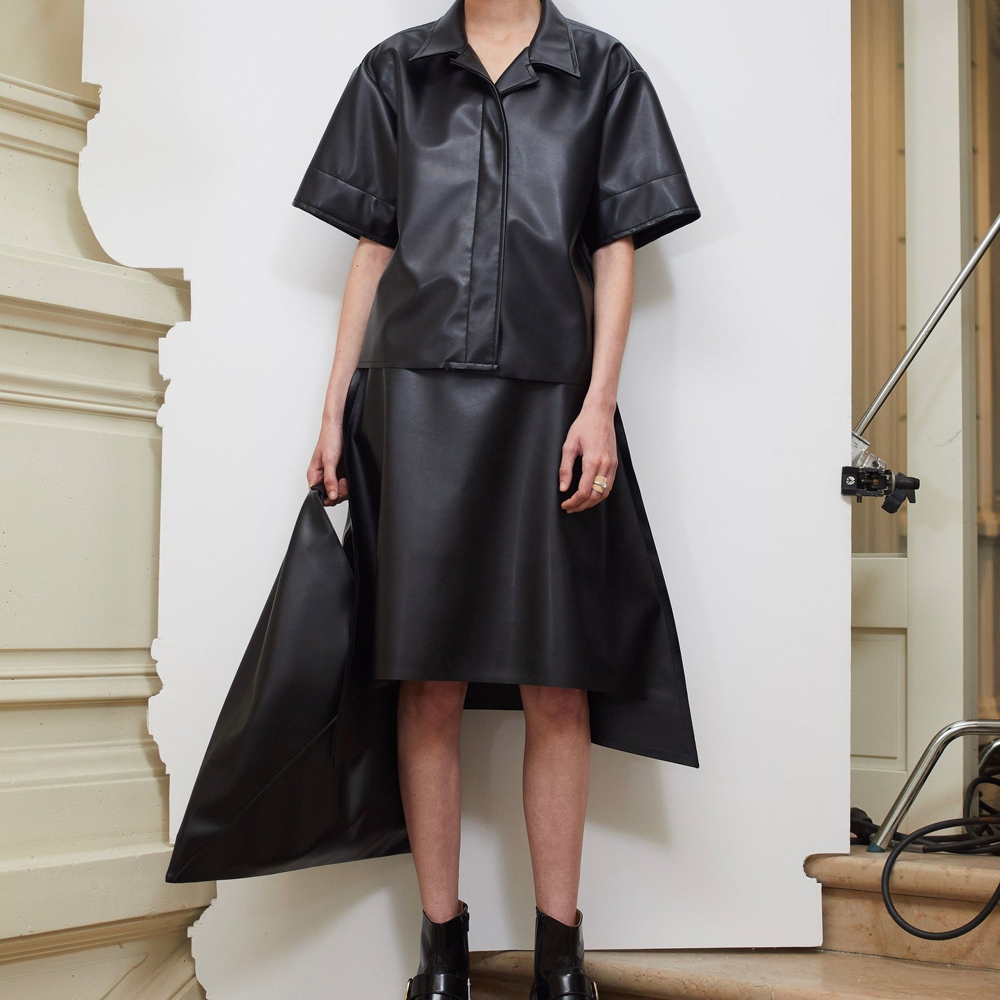 Maison Margiela MM6 Vegan Leather Bowling Shirt - SS22