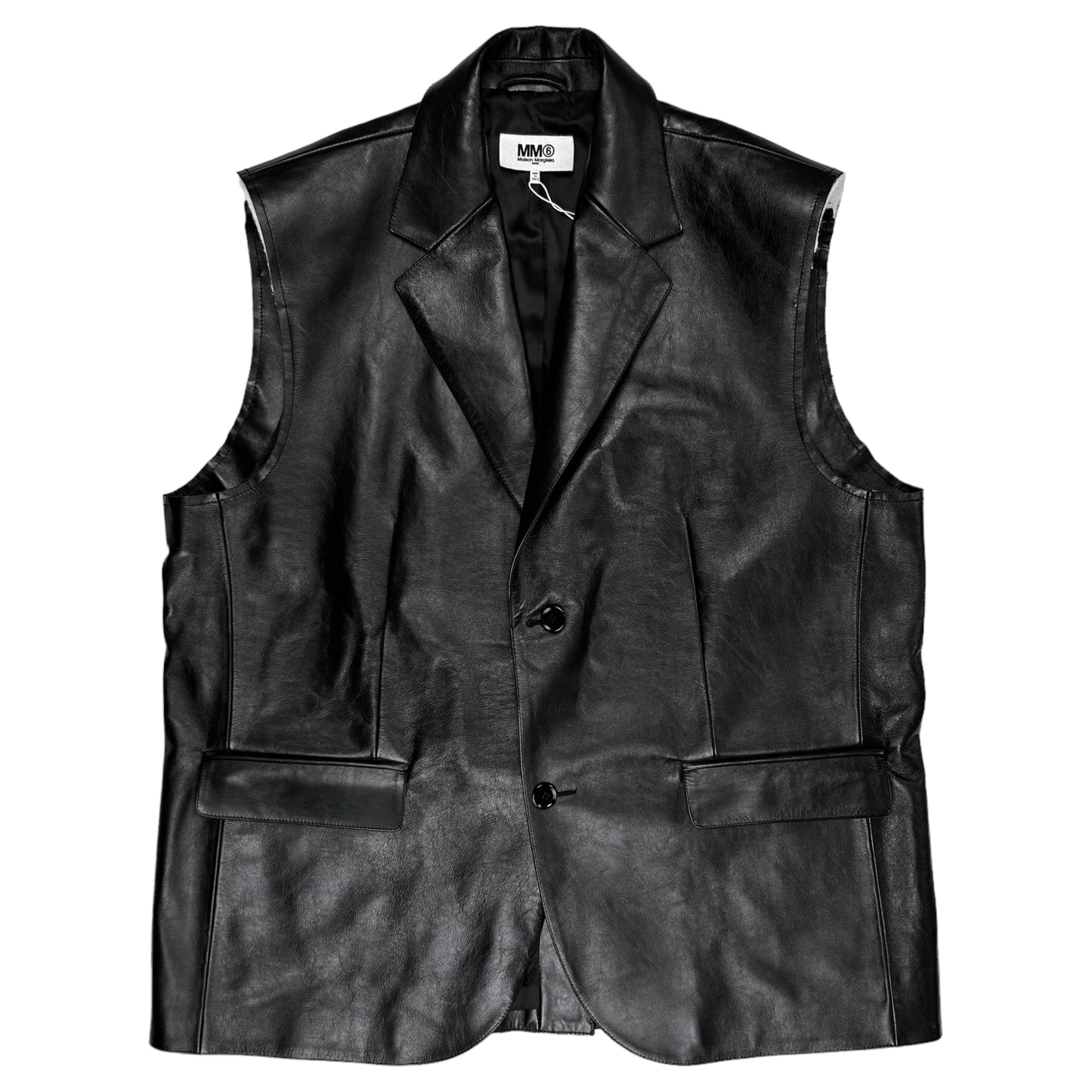 Maison Margiela MM6 Sheepskin Leather Gillet - SS23