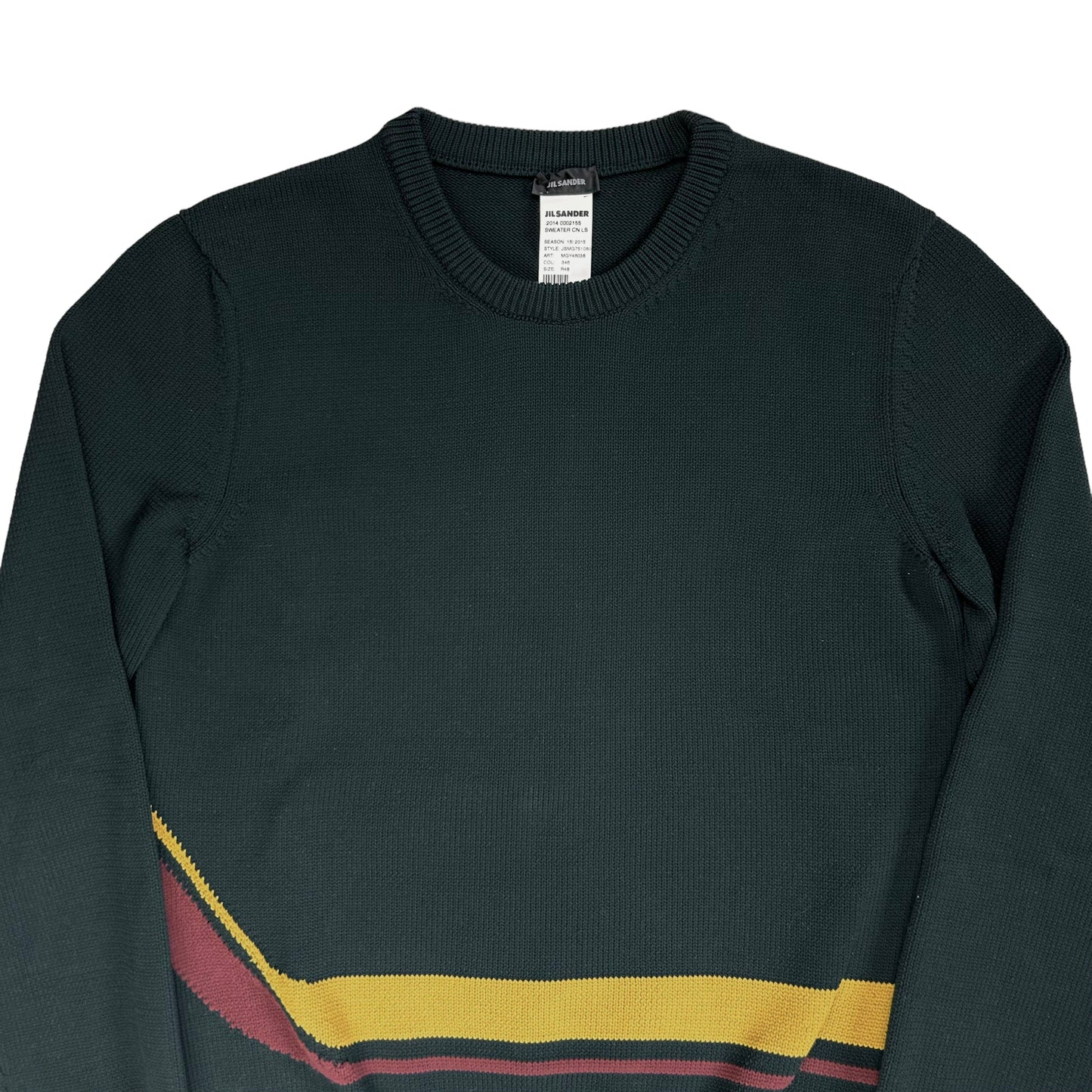 Jil Sander Intarsia Motion Knit Sweater - AW14