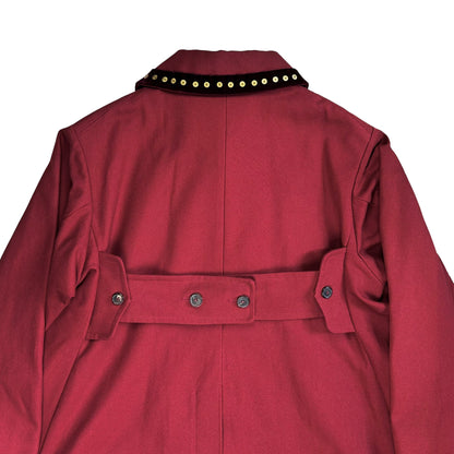 Maison Margiela Studded Double Breasted Chenile Coat - AW20