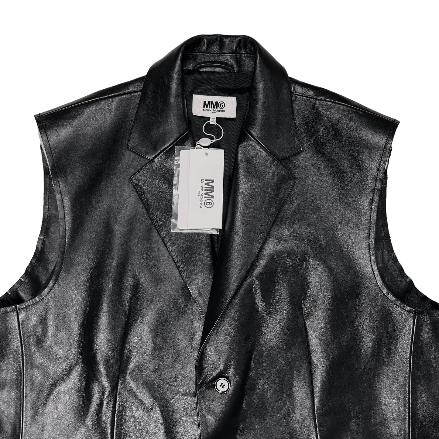 Maison Margiela MM6 Sheepskin Leather Gillet - SS23