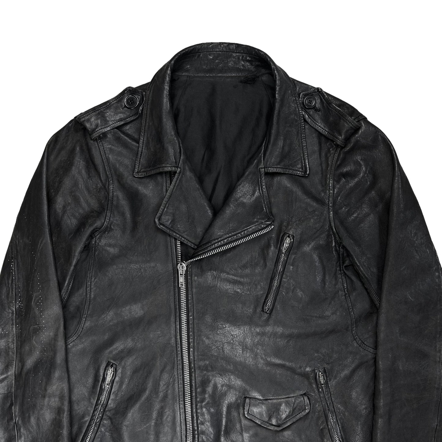 Rick Owens Strutter Biker Leather Jacket - SS09