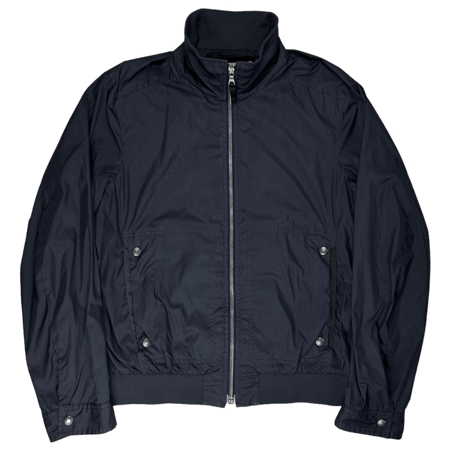 Prada Cropped Snap Pocket Bomber Jacket